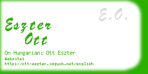 eszter ott business card